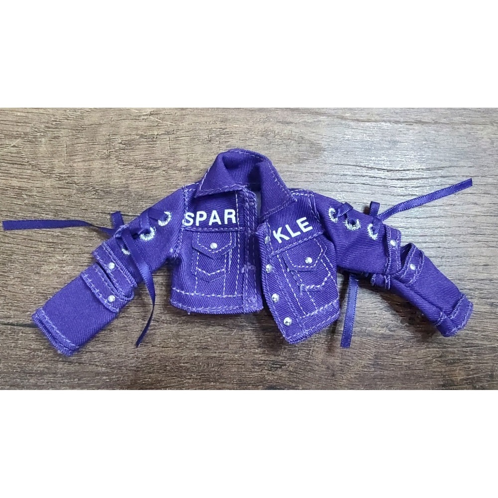 Rainbow High Series 2 Krystal Bailey Replacement Jacket Purple Denim Ribbons